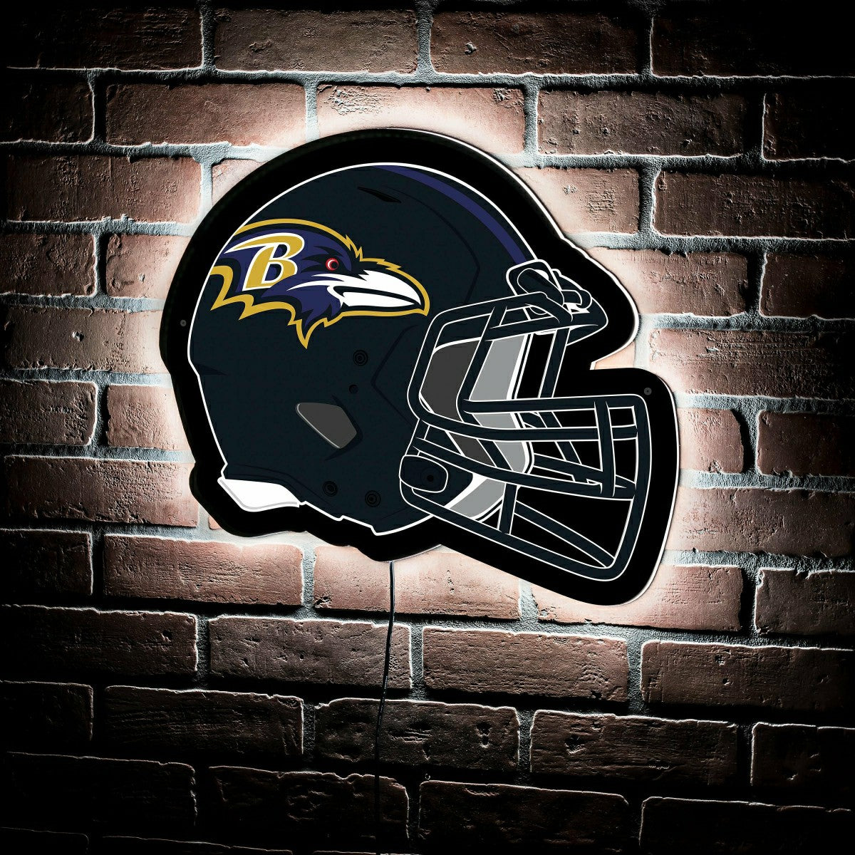 LED Wall Decor, Helmet, Baltimore Ravens - NFL Home