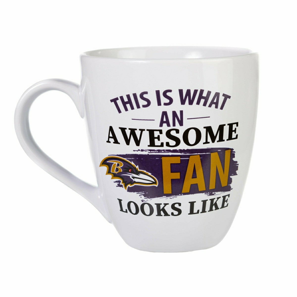 Baltimore Ravens, Ceramic Cup O'Java 17oz Gift Set - NFL Home