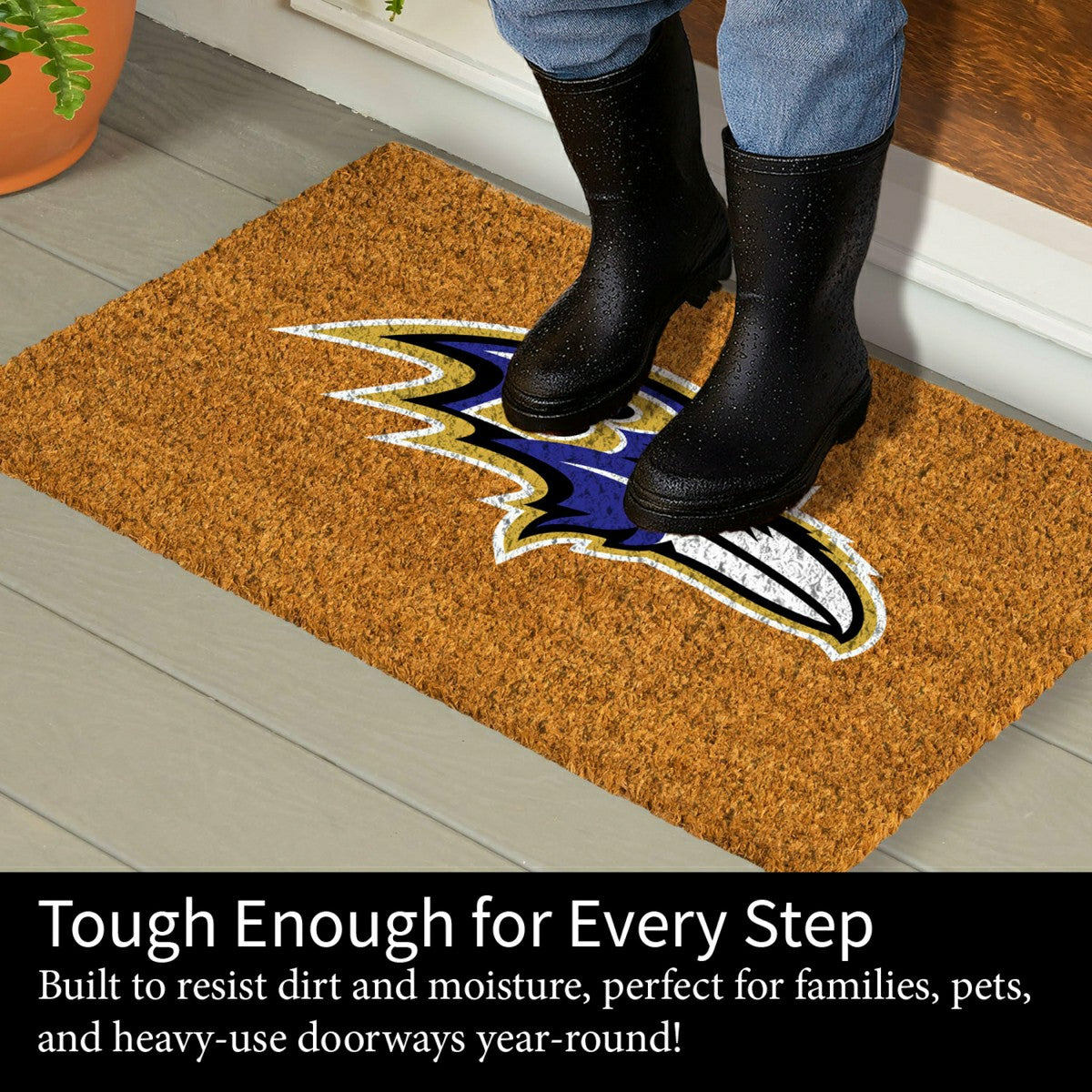 Coir Mat, 16"x28", Baltimore Ravens - NFL