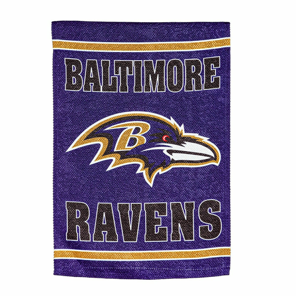 Embossed Suede Flag, GDN Size, Baltimore Ravens - NFL Home
