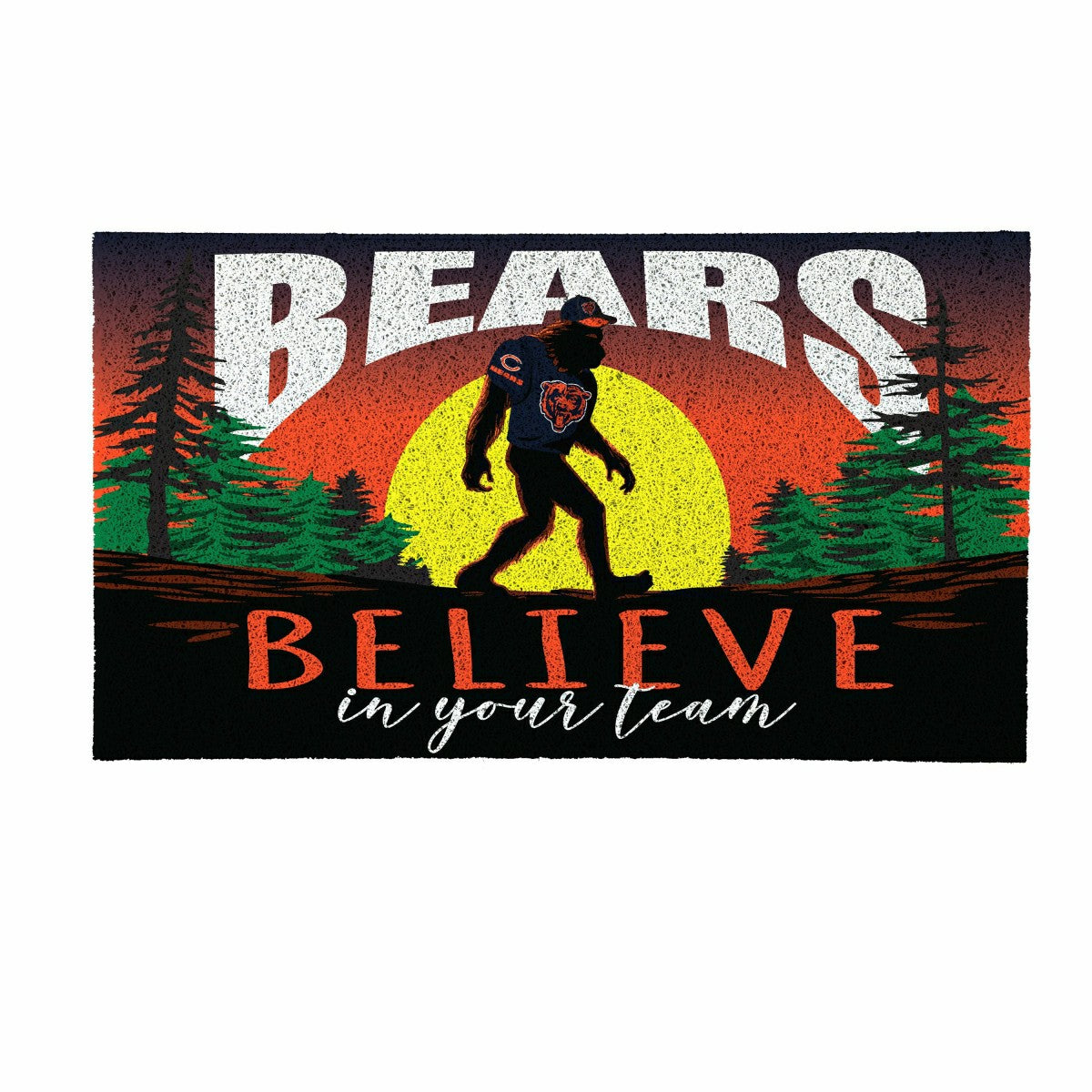 Chicago Bears Bigfoot PVC Mat, 28"x16" - NFL