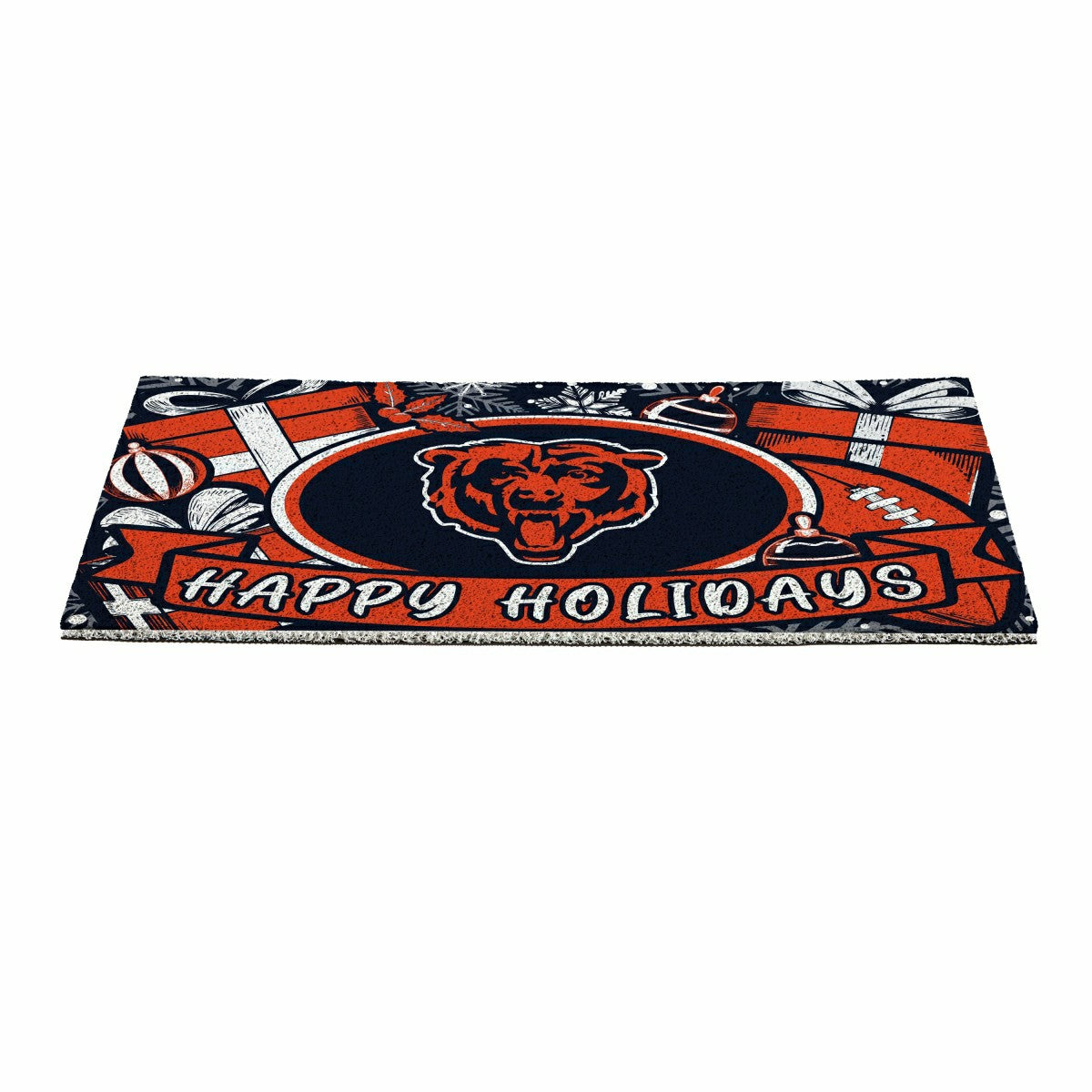 Chicago Bears Holiday PVC Mat, 28"x16" - NFL