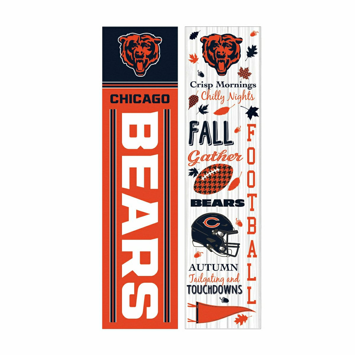 Chicago Bears 46" Double Sided Leaner, Fall Seasonal - NFL Home