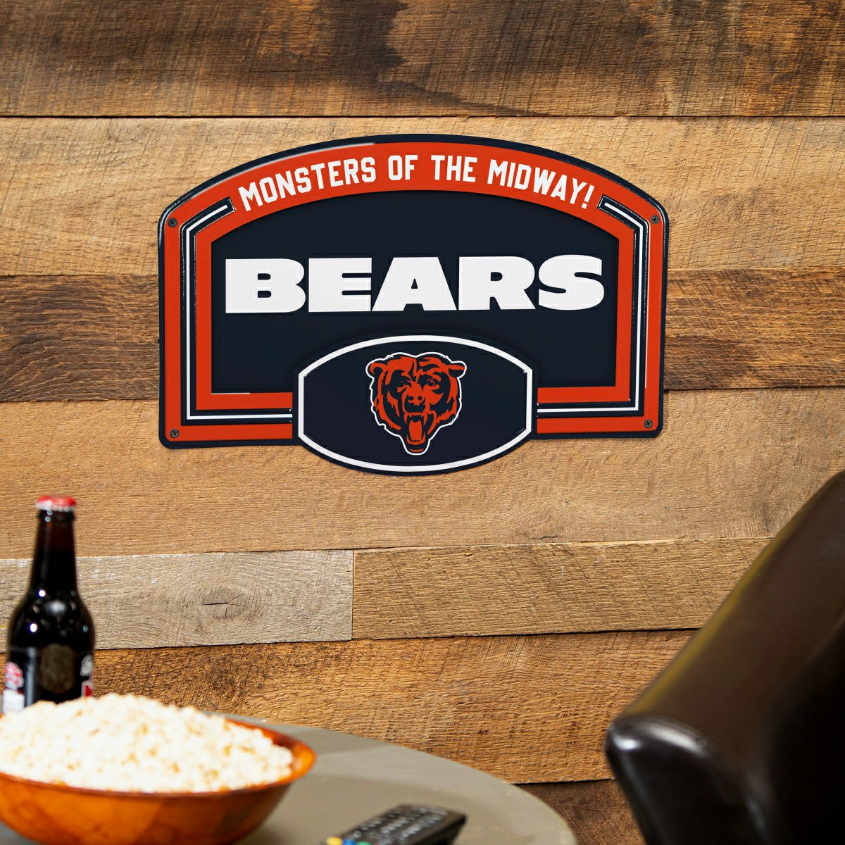 Chicago Bears USA Embossed Steel Wall Sign, 11" x 17" - NFL Home