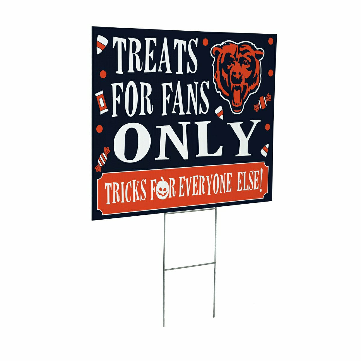 Chicago Bears Yard Sign, Halloween Treats for Fans - NFL Home