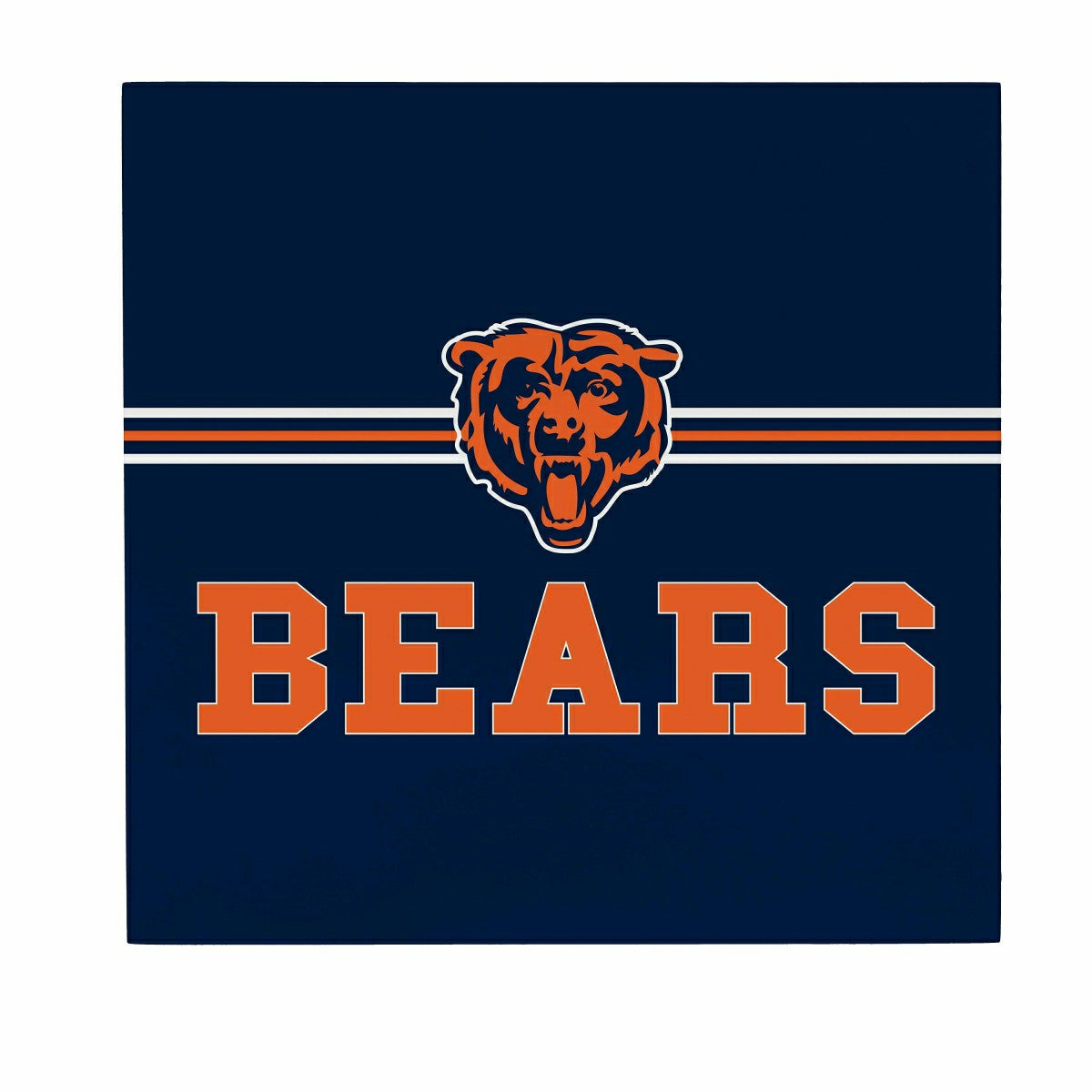Chicago Bears Wood Wall Sign, 12x12 - NFL Home