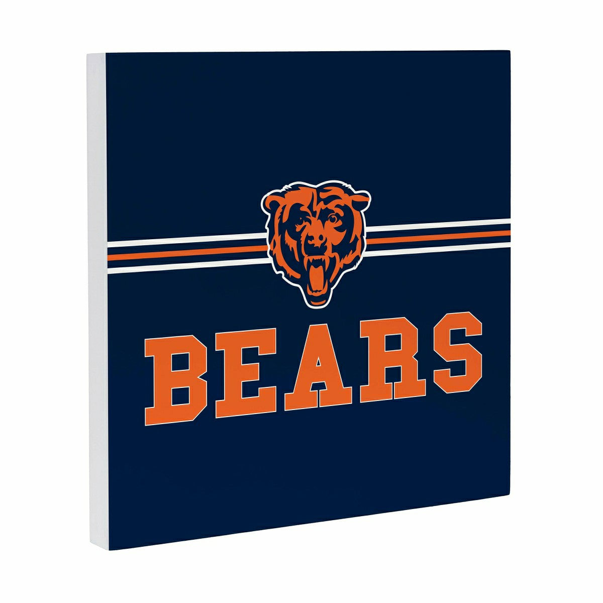 Chicago Bears Wood Wall Sign, 12x12 - NFL Home