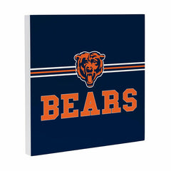 Chicago Bears Wood Wall Sign, 12x12 - NFL Home