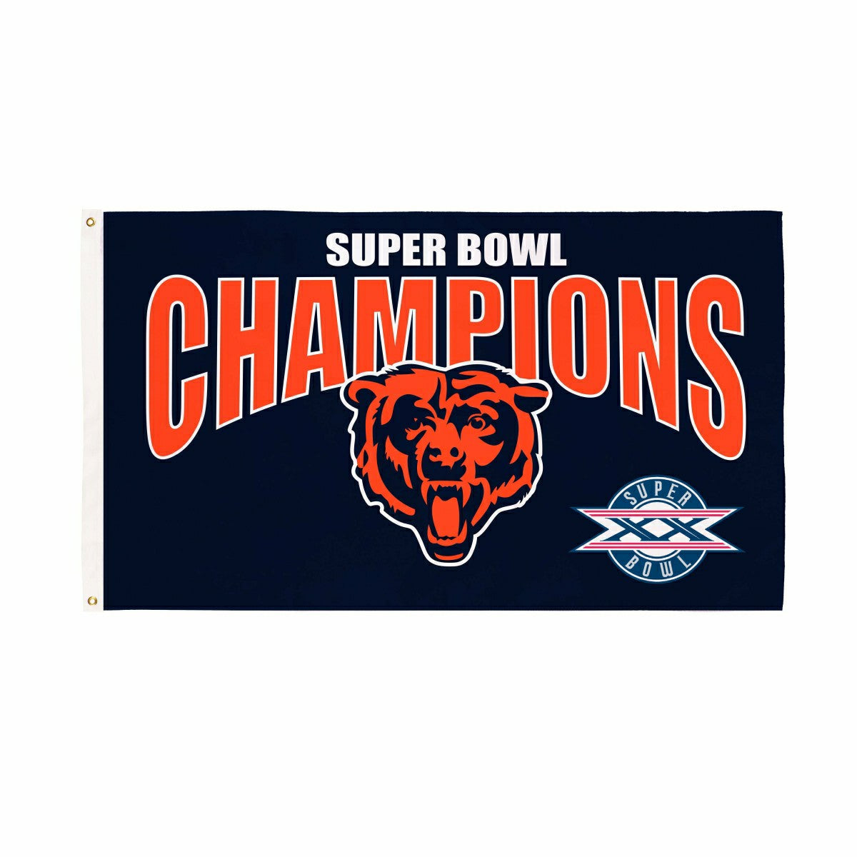 Chicago Bears Superbowl XX Champions Football 3x5 Flag - NFL Home