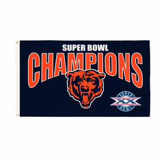 Chicago Bears Superbowl XX Champions Football 3x5 Flag - NFL Home