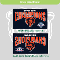 Chicago Bears Superbowl XX Champions Football 3x5 Flag - NFL Home