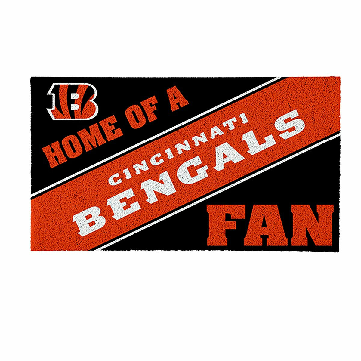 Cincinnati Bengals, PVC Mat COLOR, Home of a Fan - NFL