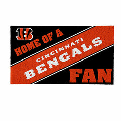 Cincinnati Bengals, PVC Mat COLOR, Home of a Fan - NFL