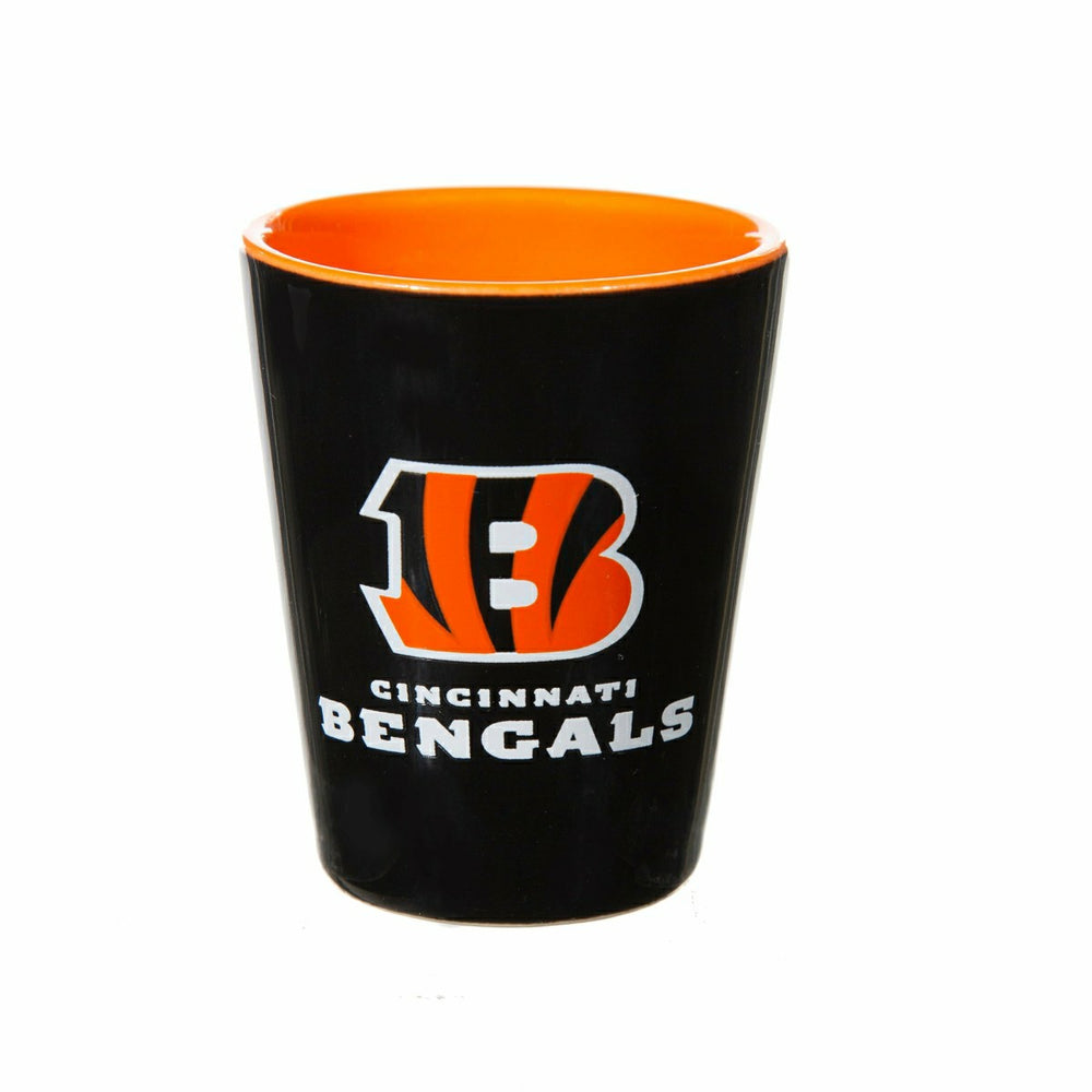 Cincinnati Bengals 4-Piece Ceramic and Glass 2oz. Shot Glass Set - NFL Home