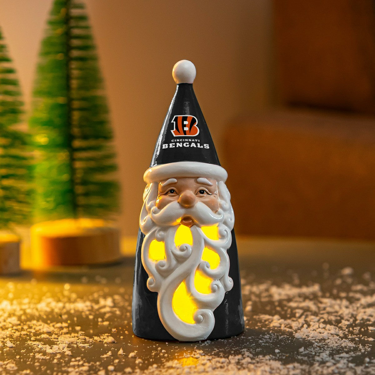Cincinnati Bengals Santa LED Statuary, 8" - NFL Home