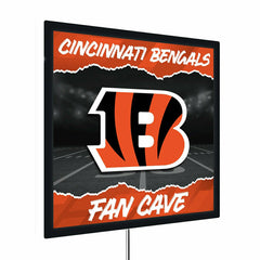 Cincinnati Bengals 23"H x 23"L LED Wall Decor, Edgelite, Square - NFL Home