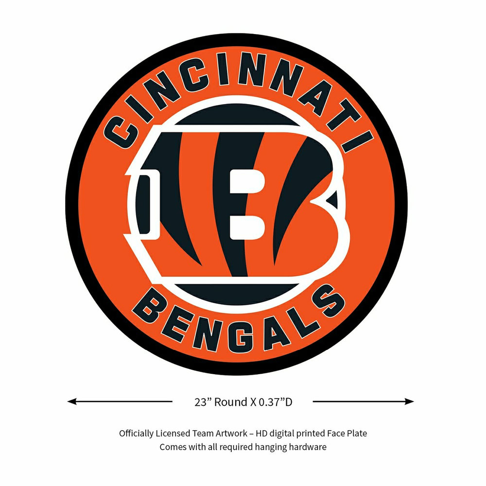 LED Wall Decor, Round, Cincinnati Bengals - NFL Home