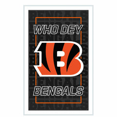 Cincinnati Bengals NFL Football Rectangle Neolite LED Decor - NFL Home