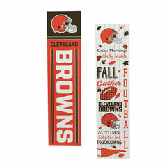 Cleveland Browns Fall Seasonal Double Sided Large Leaner, 46" - NFL Home