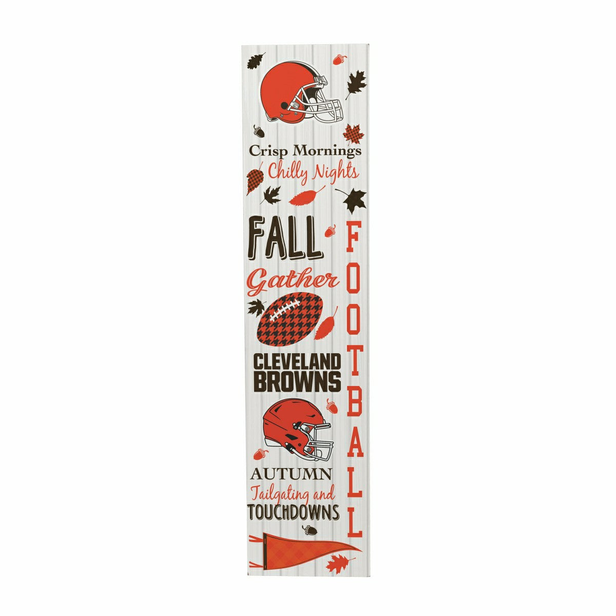 Cleveland Browns Fall Seasonal Double Sided Large Leaner, 46" - NFL Home