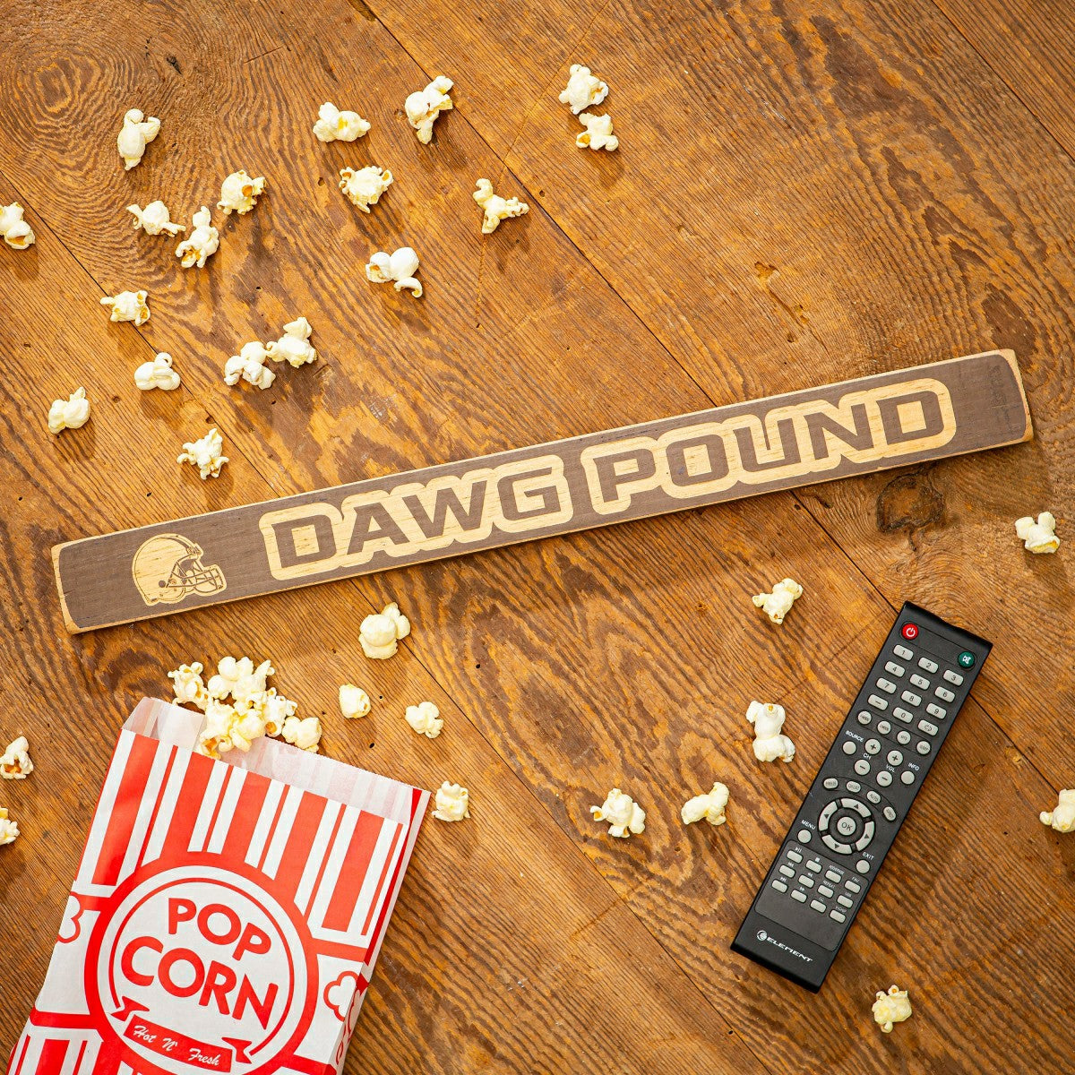 Cleveland Browns Engraved Wood Sign, 1.5" x 18" - NFL Home
