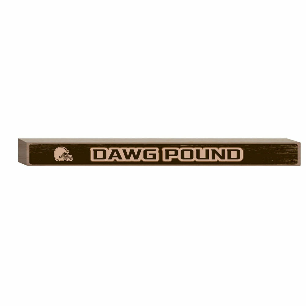 Cleveland Browns Engraved Wood Sign, 1.5" x 18" - NFL Home