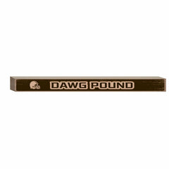 Cleveland Browns Engraved Wood Sign, 1.5" x 18" - NFL Home