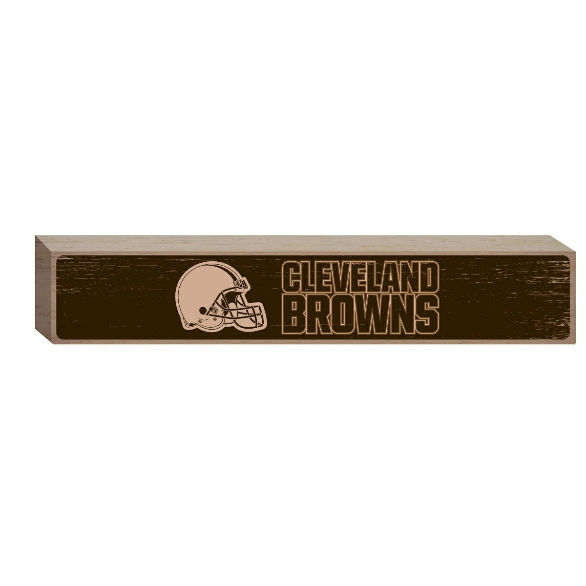 Cleveland Browns Engraved Wood Sign, 3.5" x 18" - NFL Home