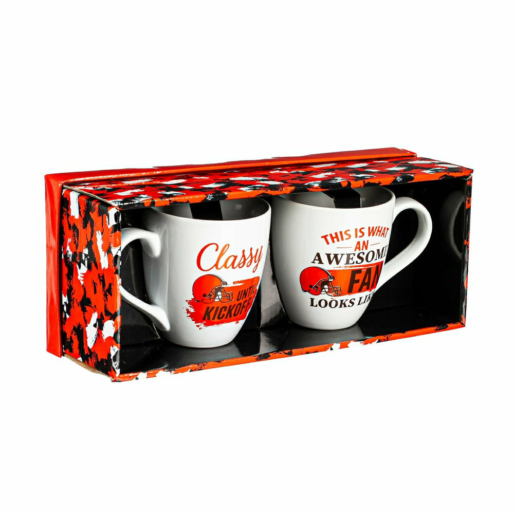 Cleveland Browns, Ceramic Cup O'Java 17oz Gift Set - NFL
