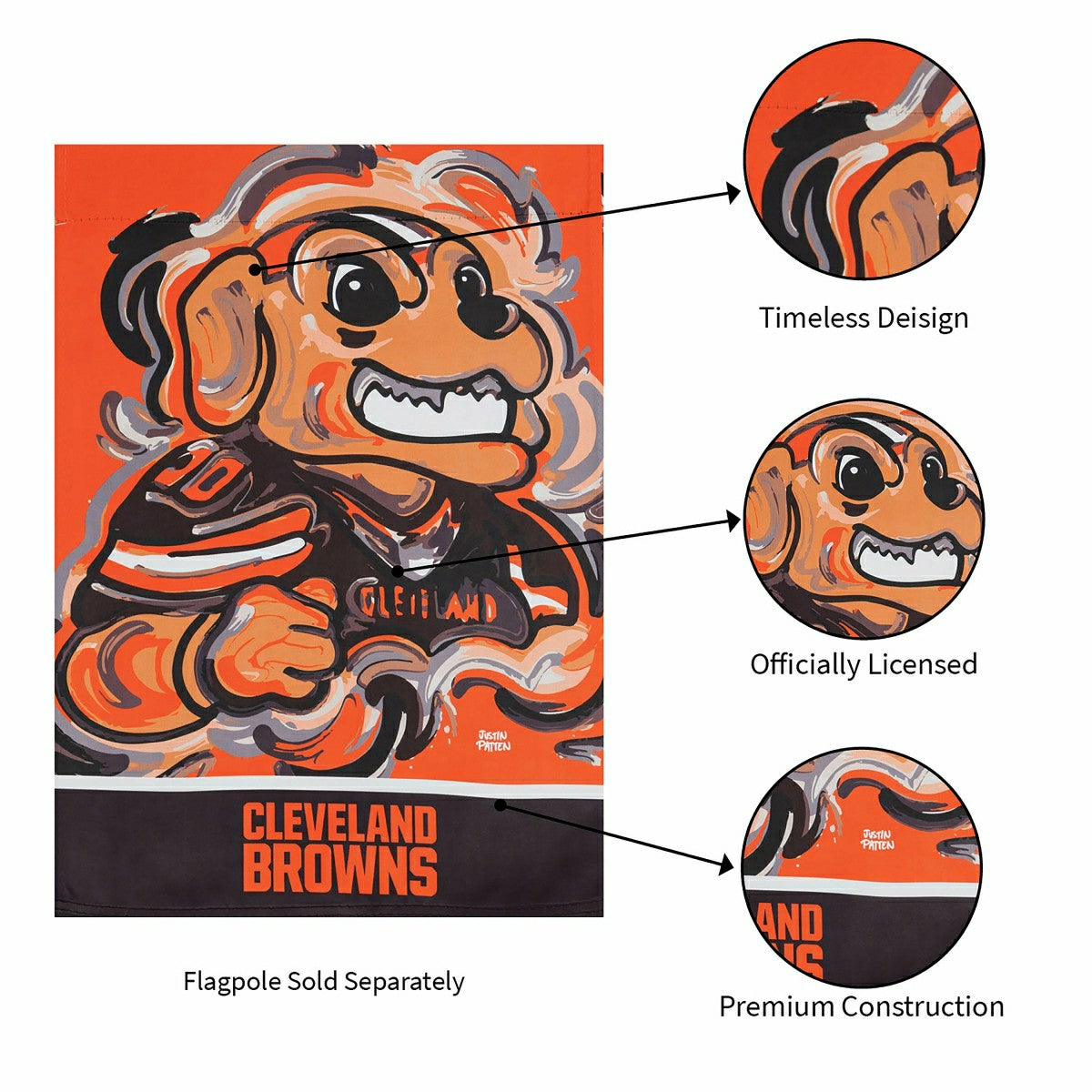 Cleveland Browns, Suede GDN Justin Patten - NFL