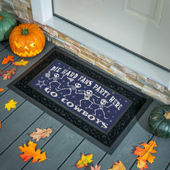 Dallas Cowboys Flocked Coir Halloween Sassafras Switch Mat, 22"x10" - NFL