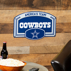 Dallas Cowboys USA Embossed Steel Wall Sign, 11" x 17" - NFL Home