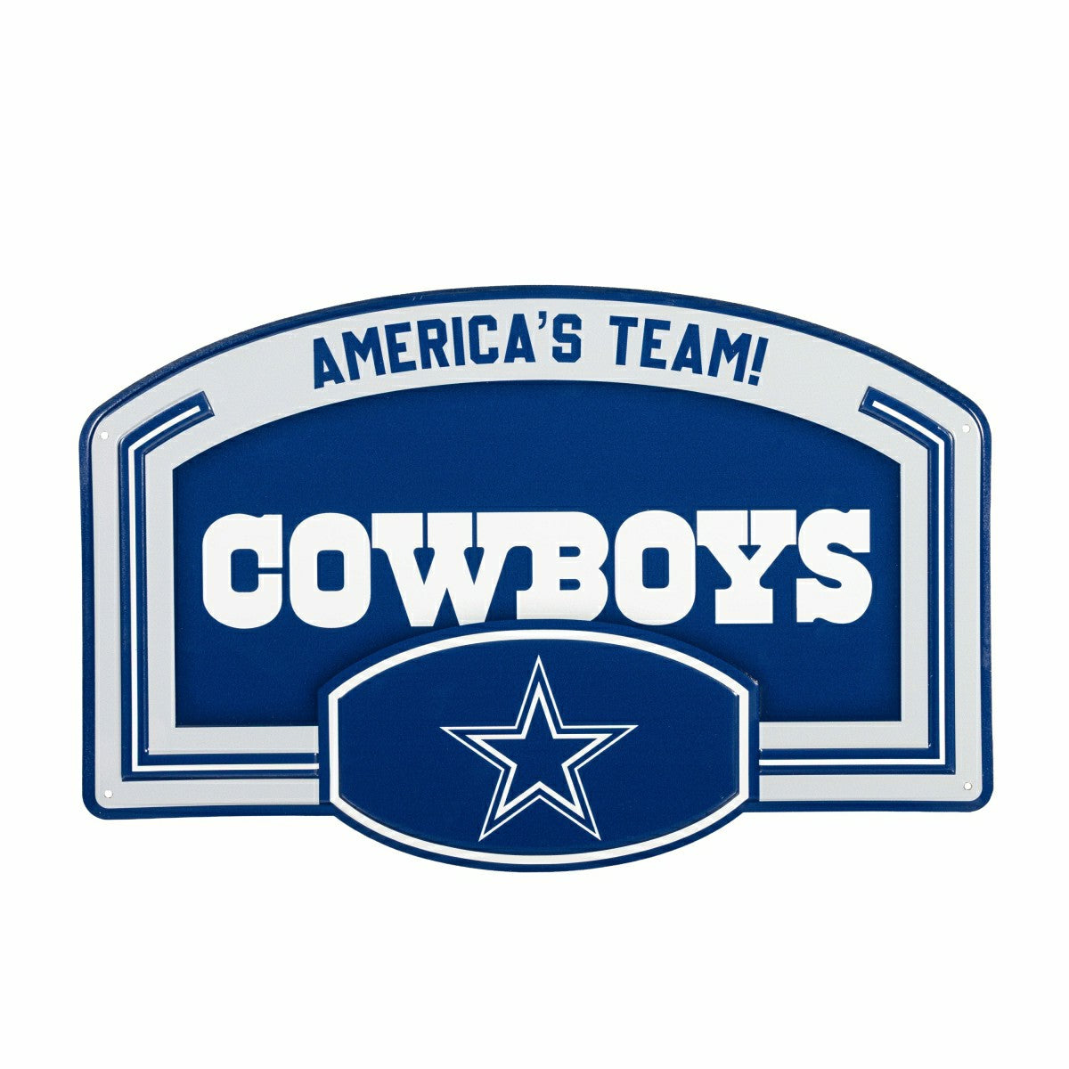 Dallas Cowboys USA Embossed Steel Wall Sign, 11" x 17" - NFL Home