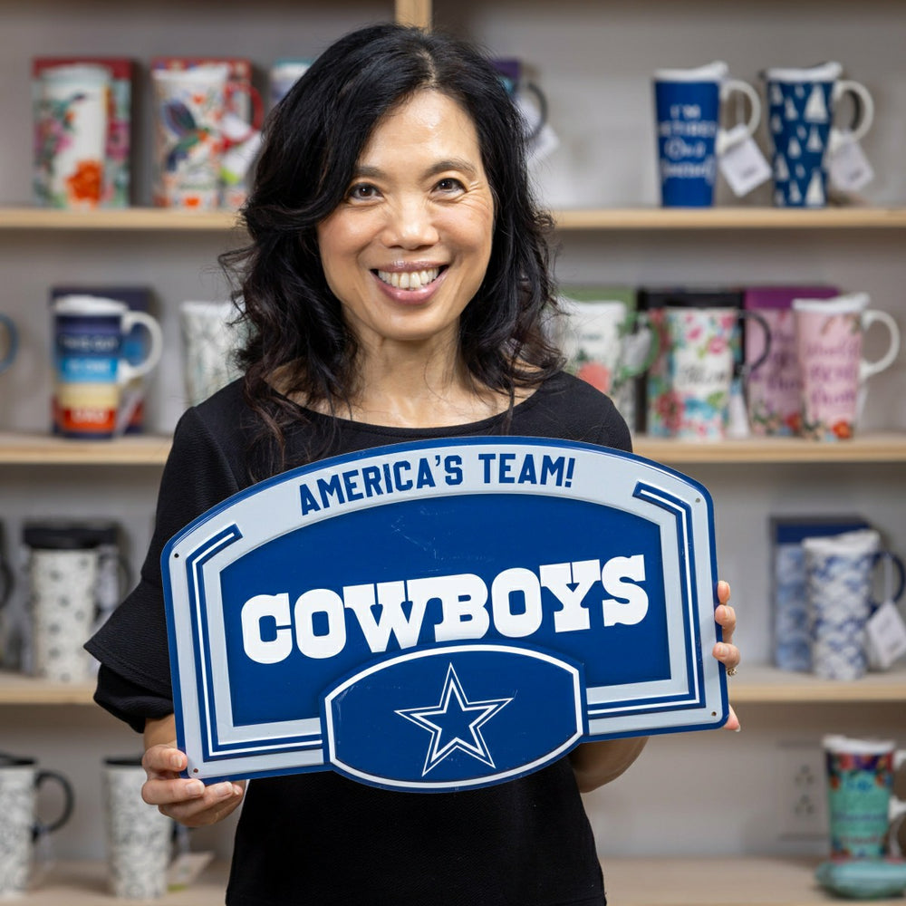 Dallas Cowboys USA Embossed Steel Wall Sign, 11" x 17" - NFL Home