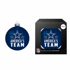 Blown Glass Ornament, Dallas Cowboys - NFL