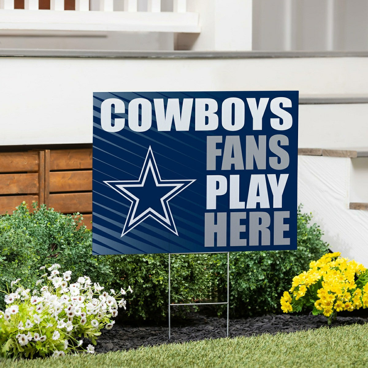 Dallas Cowboys Coroplast Yard Sign "Fans Play Here" - NFL Home