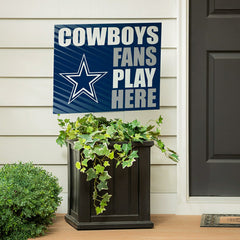 Dallas Cowboys Coroplast Yard Sign "Fans Play Here" - NFL Home