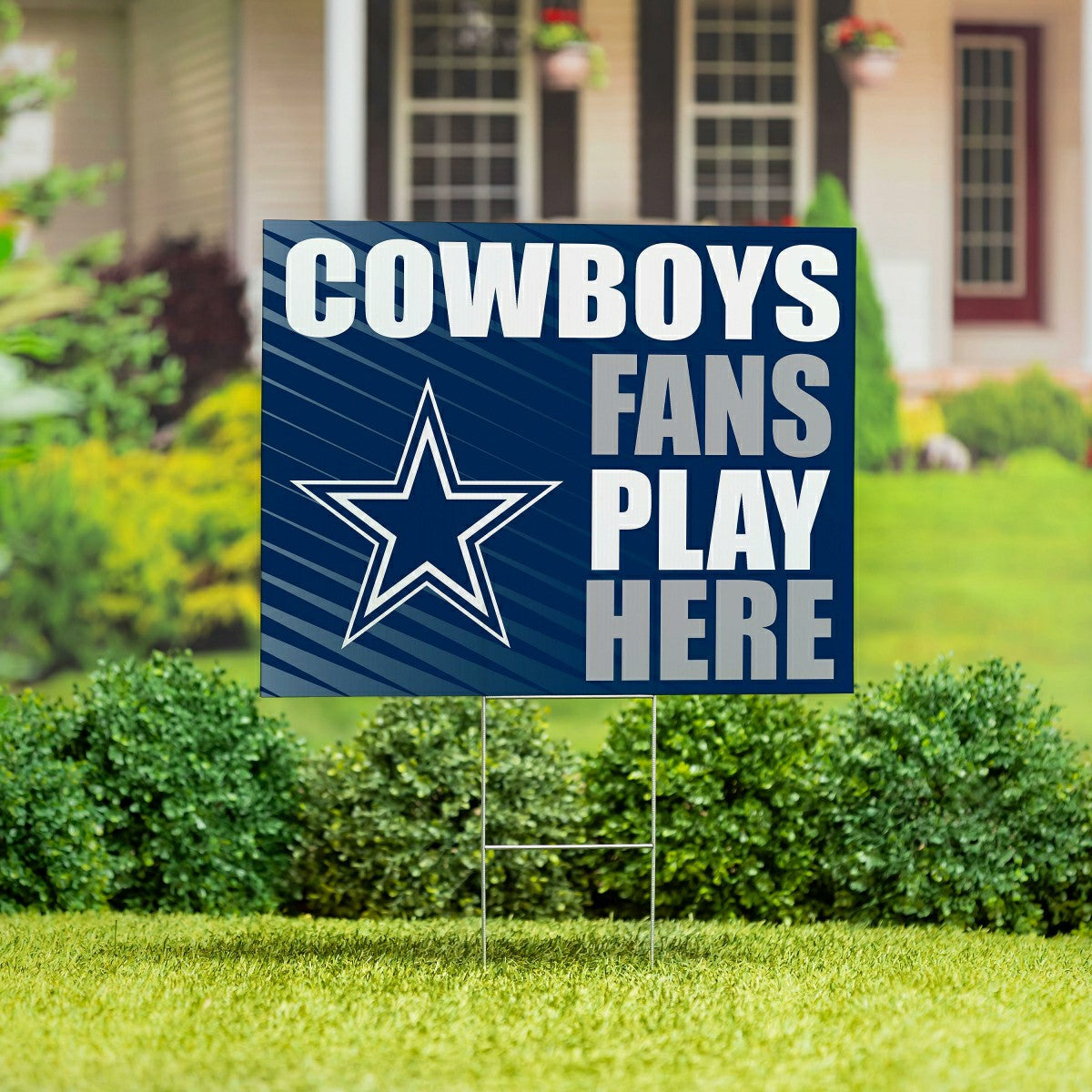 Dallas Cowboys Coroplast Yard Sign "Fans Play Here" - NFL Home