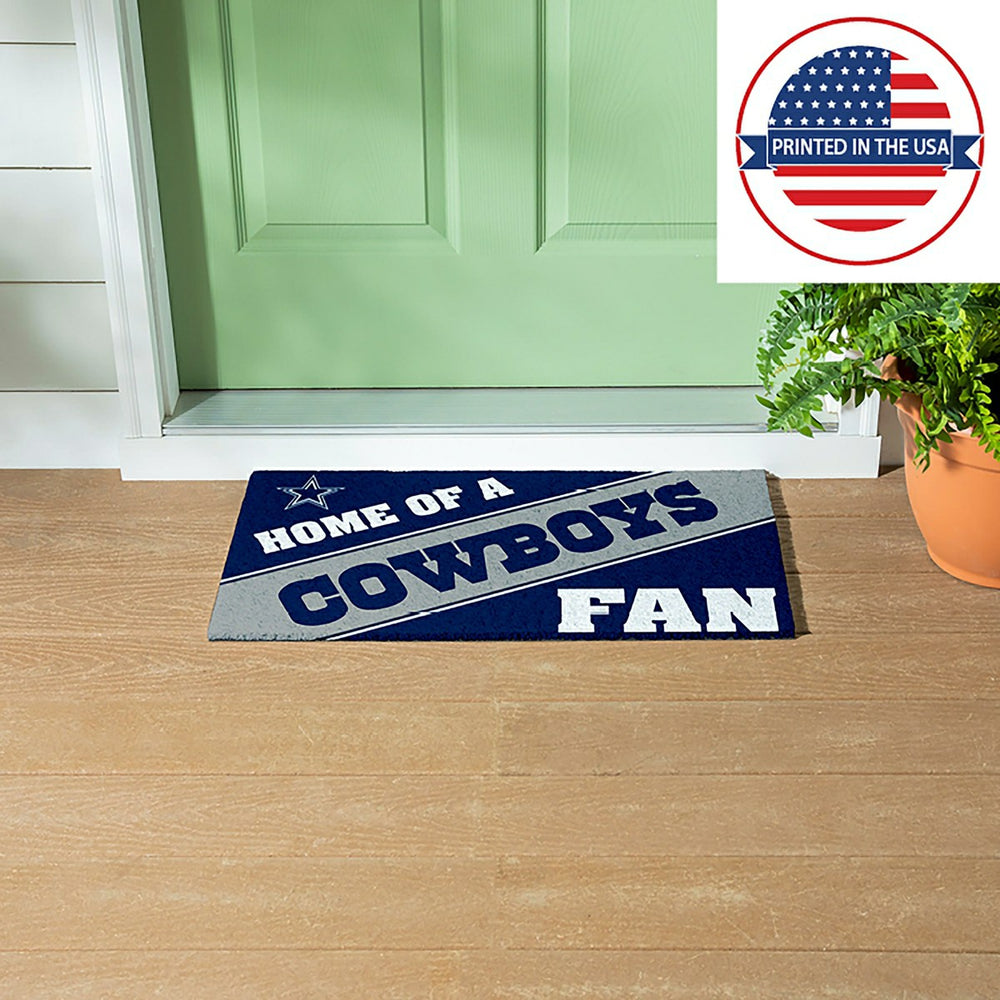Dallas Cowboys, PVC Mat COLOR, Home of a Fan - NFL
