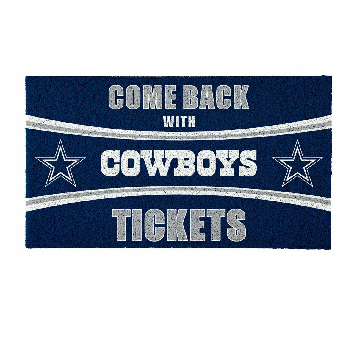 28" x 16" PVC Trapper Mat, Come Back with Tickets, Dallas Cowboys - NFL