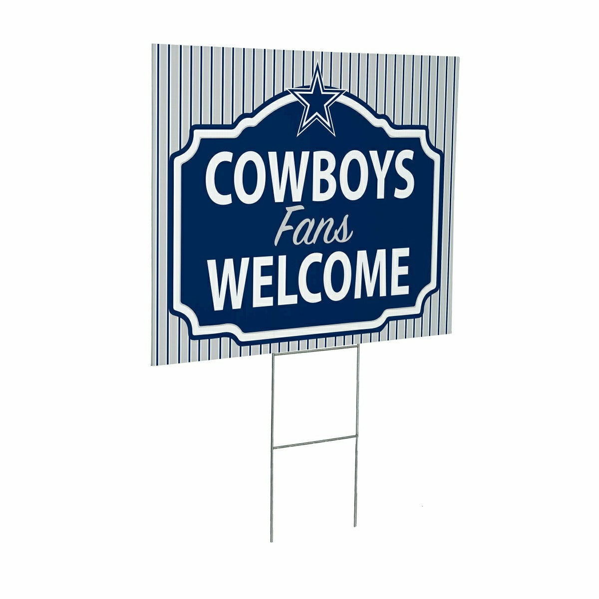 Dallas Cowboys Coroplast Yard Sign, "Fans Welcome" - NFL Home