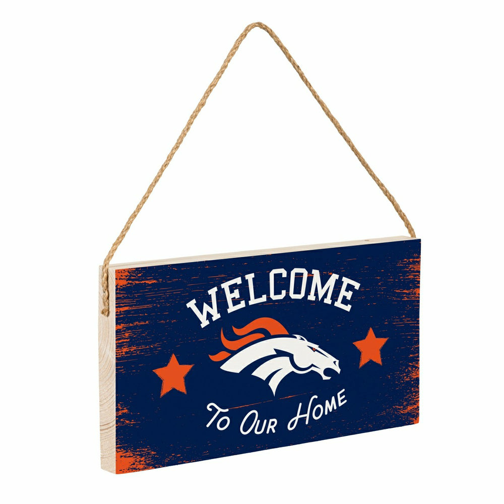 Denver Broncos Wood Wall Sign, 6x11 - NFL Home