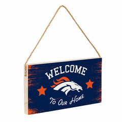 Denver Broncos Wood Wall Sign, 6x11 - NFL Home
