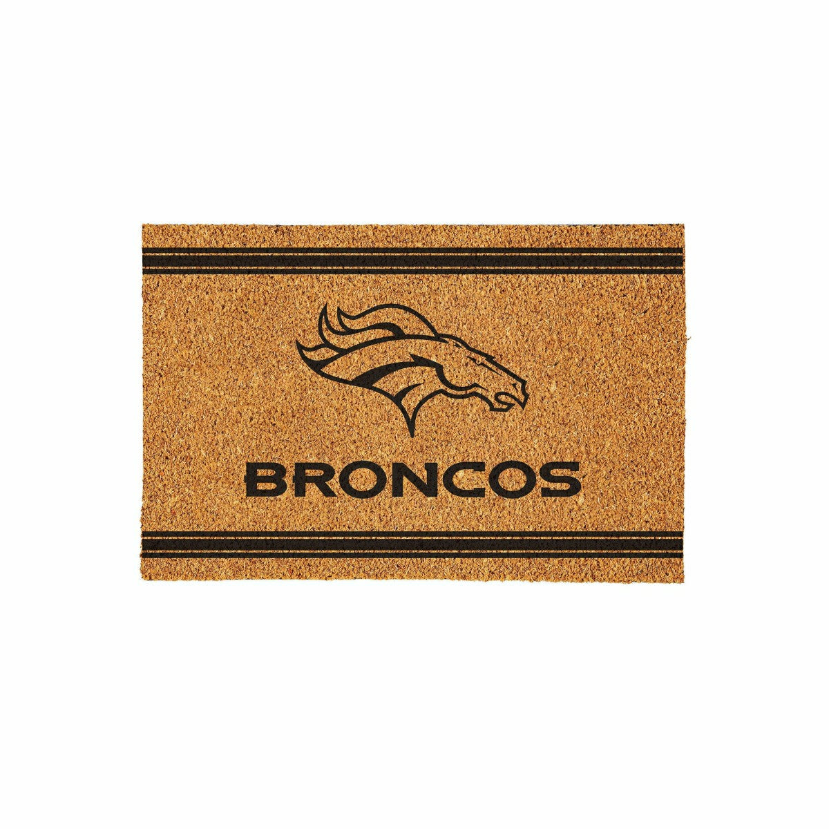 Denver Broncos Large One Color Coir Mat, 36"x24" - NFL