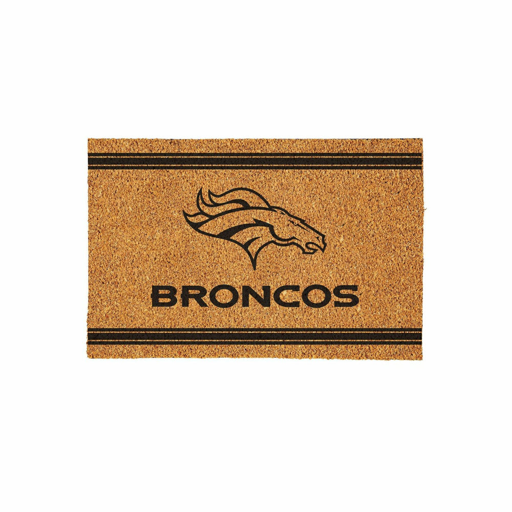 Denver Broncos Large One Color Coir Mat, 36"x24" - NFL