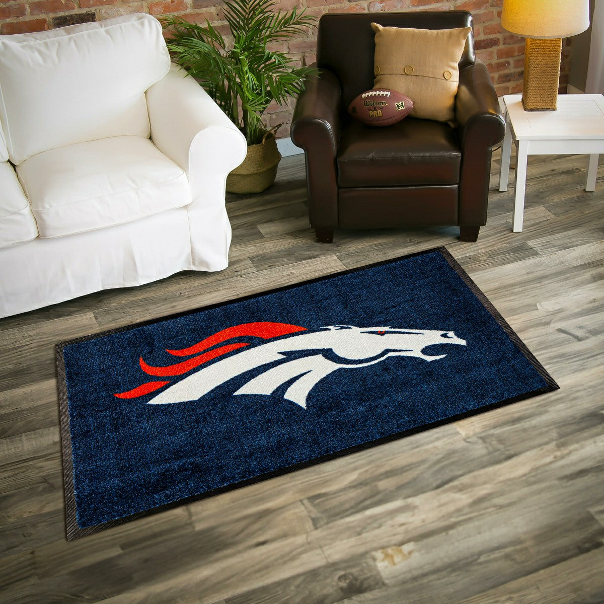 3'x5' Large USA Indoor Outdoor Entryway Mat, Denver Broncos - NFL