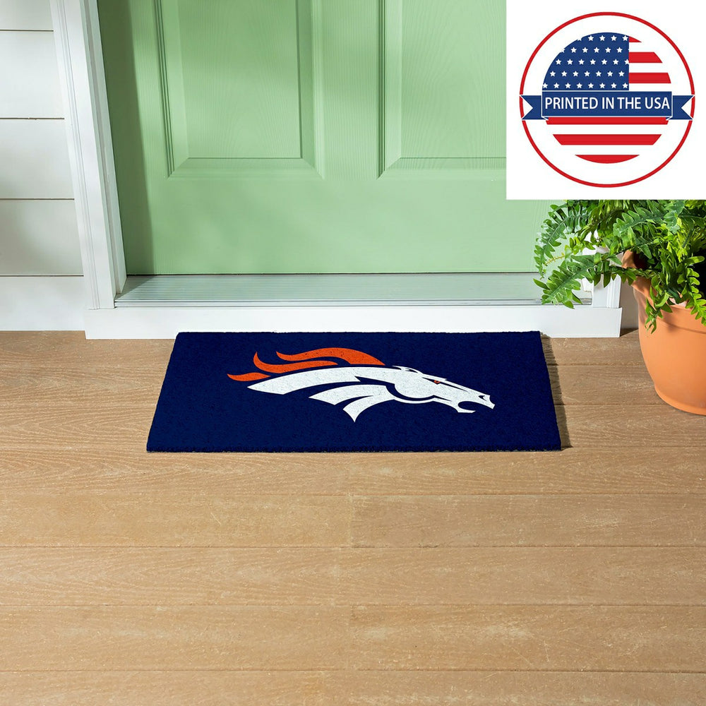 Full Color PVC Mat, 16" x 28", Denver Broncos - NFL