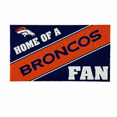 Denver Broncos, PVC Mat COLOR, Home of a Fan - NFL