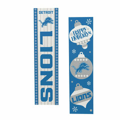 Detroit Lions 47" Double Sided Leaner, Christmas - NFL Home