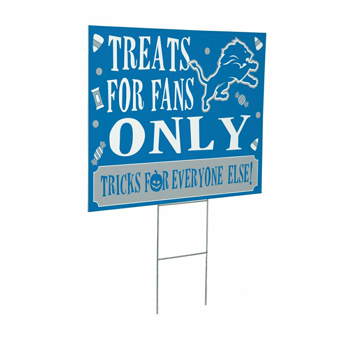 Detroit Lions Yard Sign, Halloween Treats for Fans - NFL Home